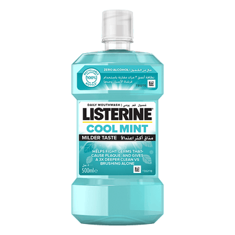 LISTERINE COOL MINT MILDER TASTE MOUTHWASH 500ML