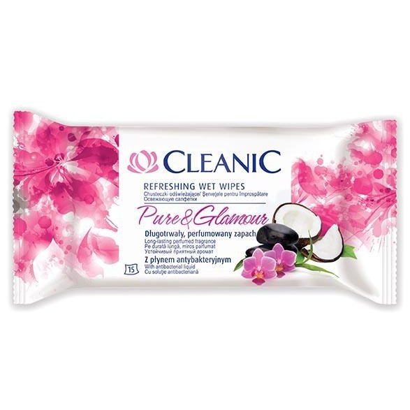 Cleanic Pure & Glamour Wet Wipes 15s - Med7 Online