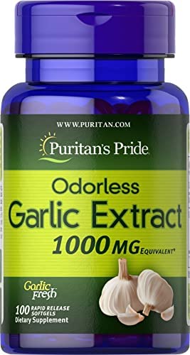 Puritan's Pride Odorless Garlic 1000 mg-100 Rapid Release Softgels(BUY 2 AND  GET 30 % OFF