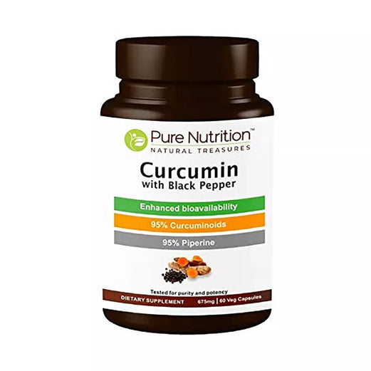 Pure Nutrition Curcumin with Black Pepper rCapsules 60 Veg Caps