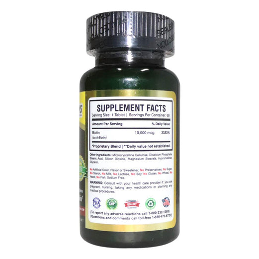 AMS BIOTIN 10000MCG TAB 60s