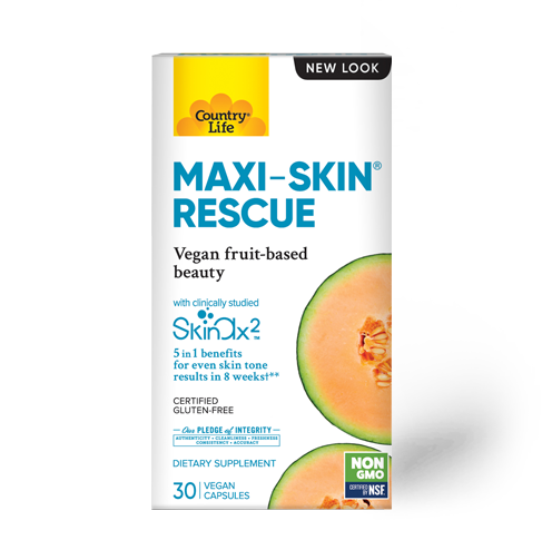 Country Life Maxi-Skin Rescue 30 Vegan Capsules