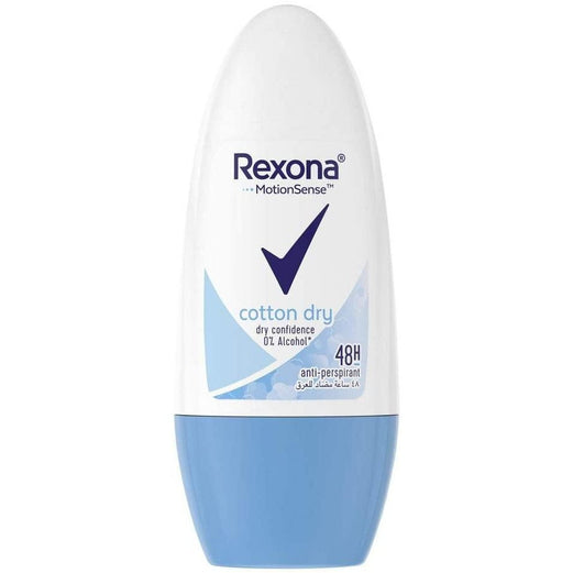 Rexona Women Antiperspirant Roll-On Cotton Dry, 50 ml - Med7 Online