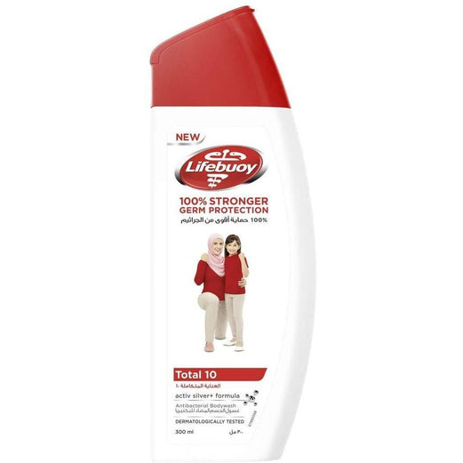 Lifebuoy Anti Bacterial Body Wash Total 10, 300ml - Med7 Online