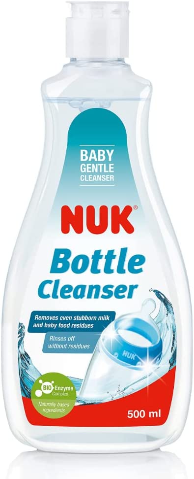 NUK Baby Bottle Cleanser | 500 ml | Ideal for Cleaning Baby Bottles, Teats & Accessories | Fragrance Free | pH Neutral | 100% Recycled Bottle