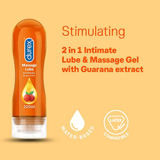 Durex Play 2in1 Stimulating .Guarana Massage Gel - 200ml... - Med7 Online