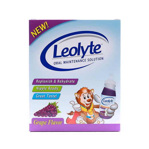 Leolyte Oral Maintenance Solution Grape Flavor 4 x 237ml - Med7 Online