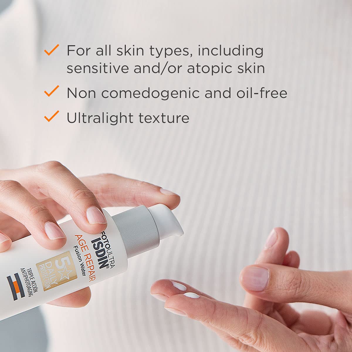 ISDIN FotoUltra Age Repair FW SPF 50 50ml | Daily facial sun cream | Triple anti-ageing action - Med7 Online