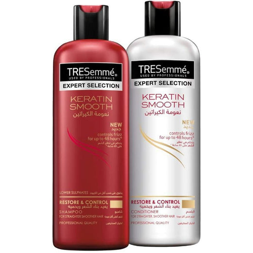 Tresemme Shampoo Keratin Smooth, 500ml + Tresemmé Conditioner Keratin Smooth, 500ml - Med7 Online