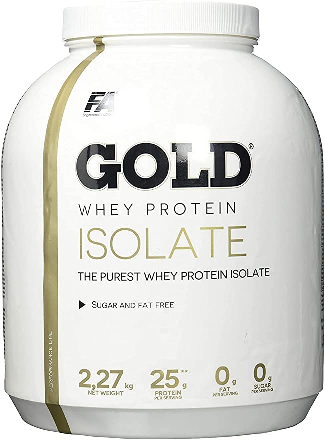 FA gold whey protein pure isolate sugar free 2270g (vanilla-caramel)