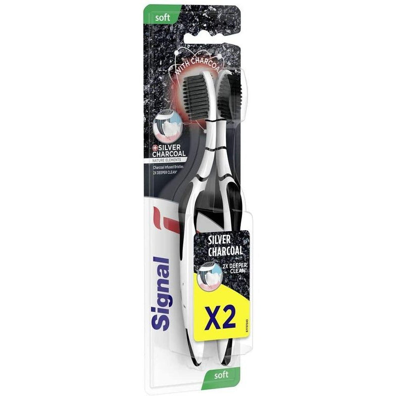Signal Toothbrush Charcoal MP2-Soft, 1 Unit (Multicolor) - Med7 Online