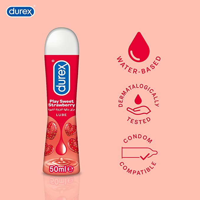 Durex Play Sweet Strawberry Lube - 50Ml Gel - Med7 Online