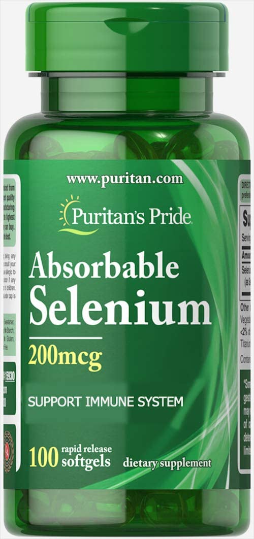 بيوريتانز برايد سيلينيوم قابل للامتصاص 200 ميكروجرام 100 كبسولة 
