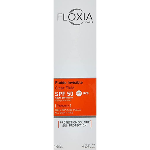 Floxia Clear Fluid Spf 50 High Protection For All Skin Types, 125 ml