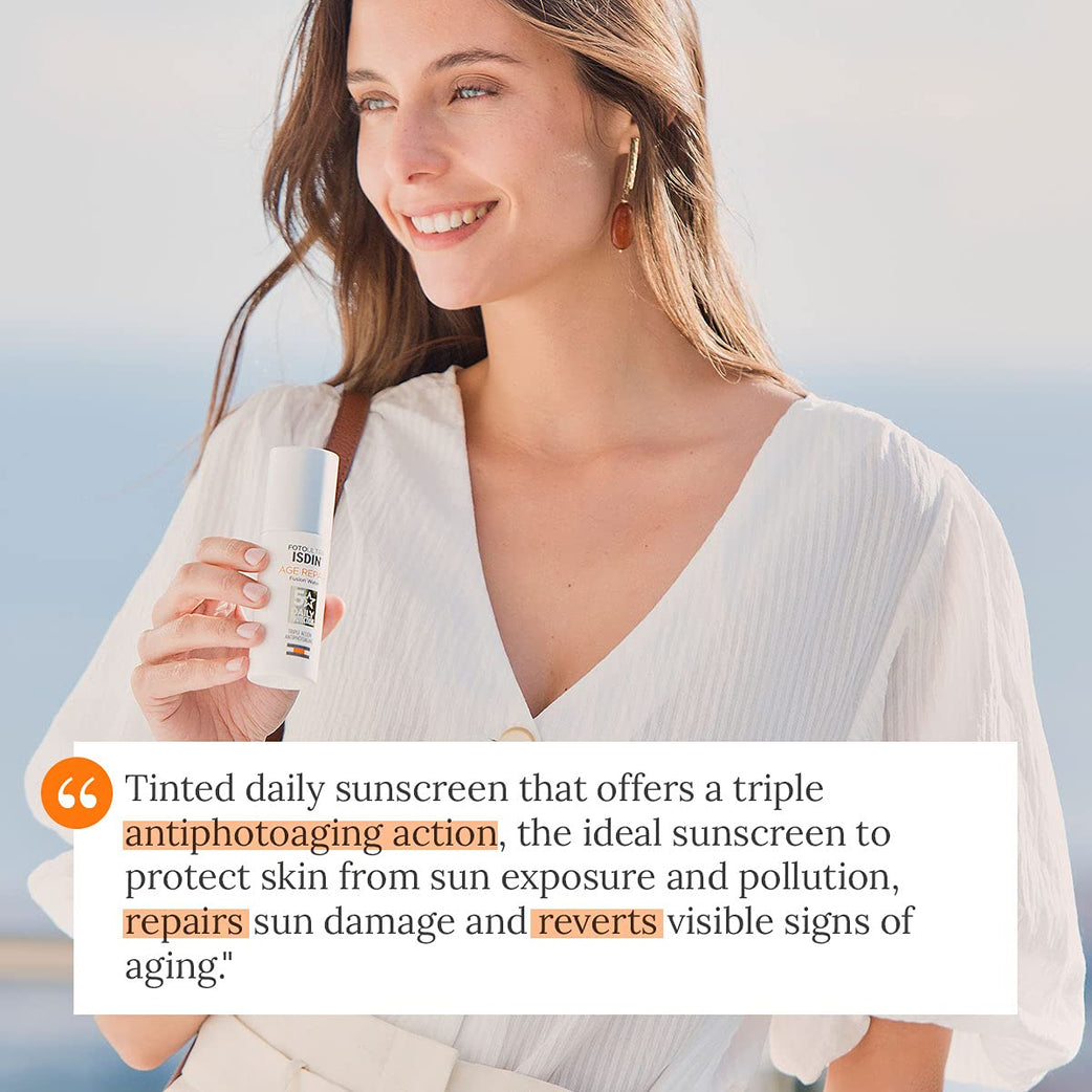 ISDIN FotoUltra Age Repair FW SPF 50 50ml | Daily facial sun cream | Triple anti-ageing action - Med7 Online