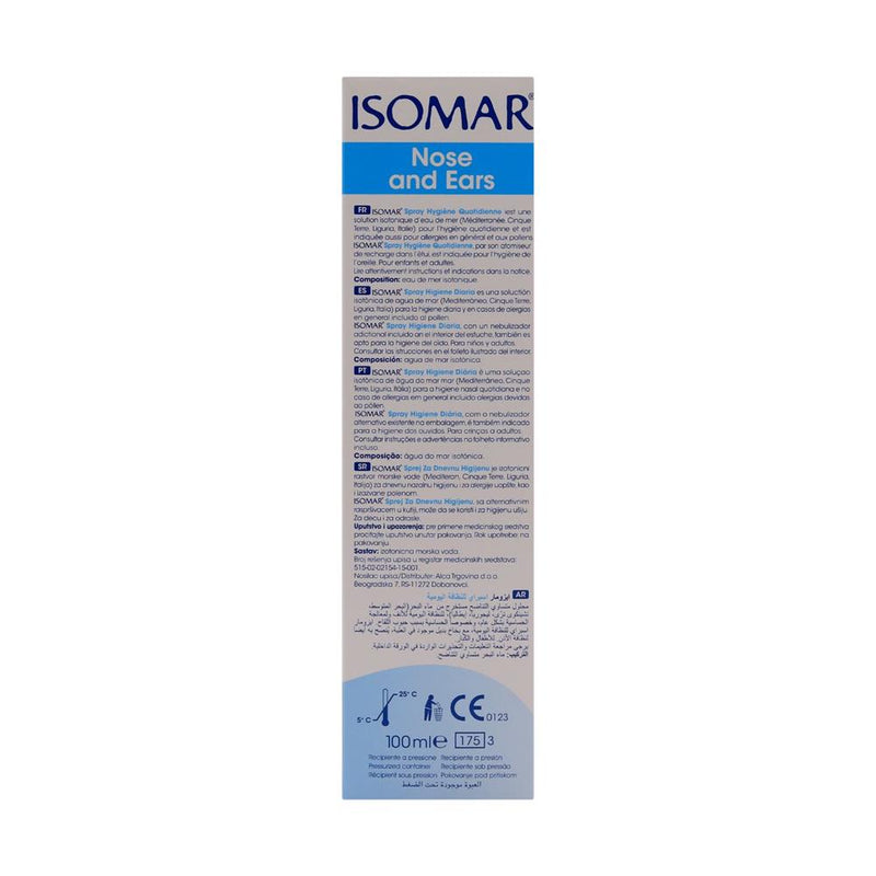ISOMAR nose & ears daily hygiene spray 100ml - Med7 Online