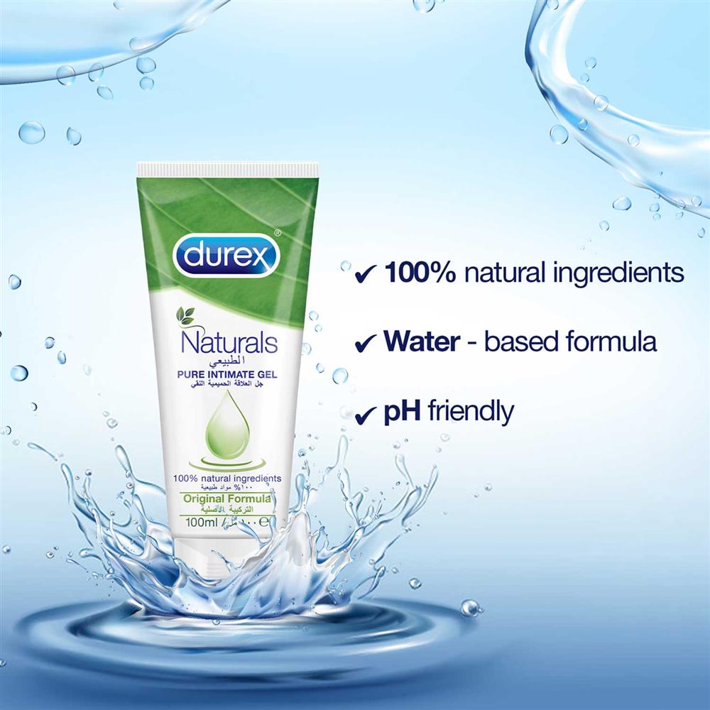 جل DUREX NATURALS PURE INTIMATE H2O 100 مل