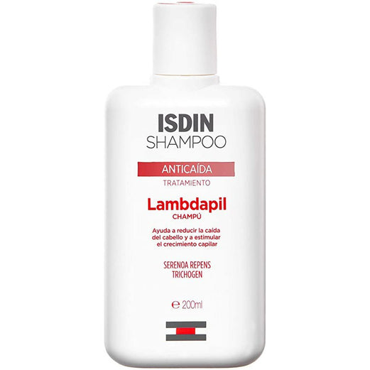 ISDIN Lambdapil Anti-Hair Loss Shampoo (200ml) |( Helps reduce excessive hair loss and stimulate follicle growth, White) - Med7 Online