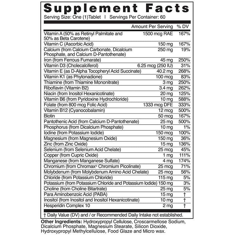 Natural Fervor Natal Care Vitamin60S. - Med7 Online