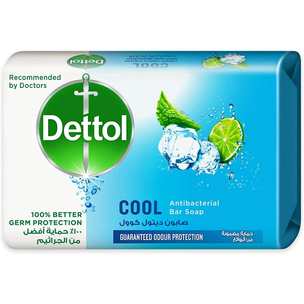 Dettol Cool Anti-Bacterial Bar Soap 165g -Mint & Bergamont - Med7 Online