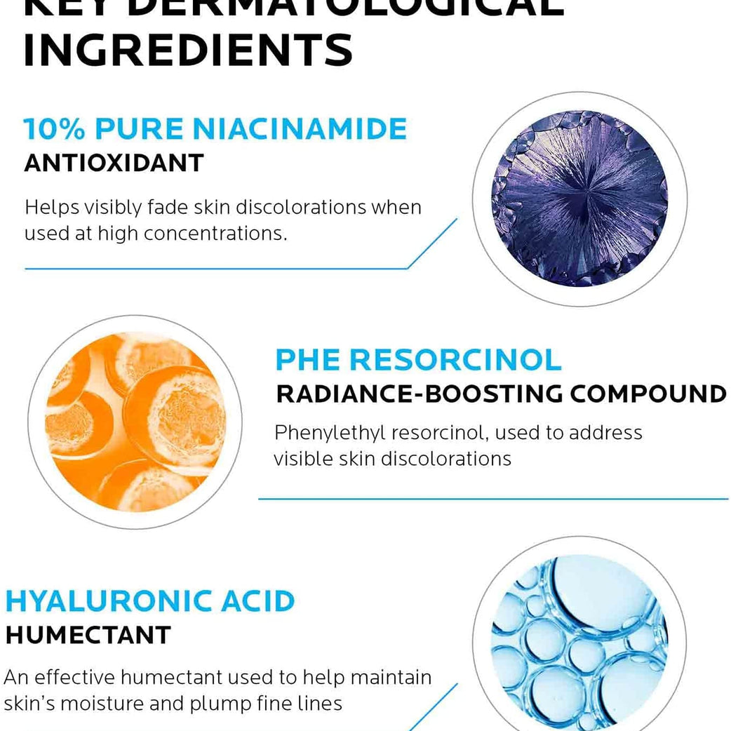 لاروش بوساي سيروم النياسيناميد النقي 10 للبقع الداكنة / مضاد للآلام 30 مل