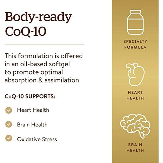SOLGAR Megasorb CoQ-10 Dietary Supplement, 600mg, 30 Softgels - Med7 Online