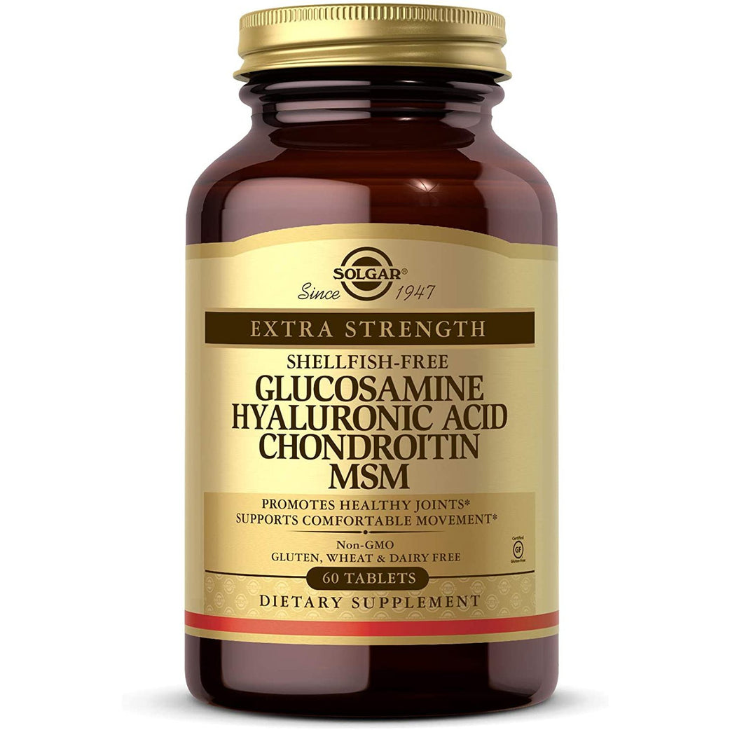 SOLGAR, Glucosamine Hyaluronic Acid Chondroitin MSM, 120 Tablets - Med7 Online