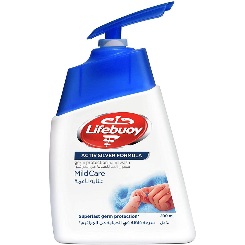 Lifebuoy Anti Bacterial Hand Wash Mild Care, 200ml - Med7 Online