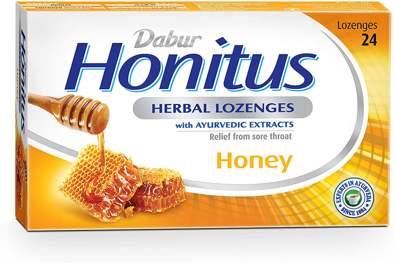 Dabur Honitus Herbal Lozenges 24 Pcs - Multiple Flavours - Med7 Online