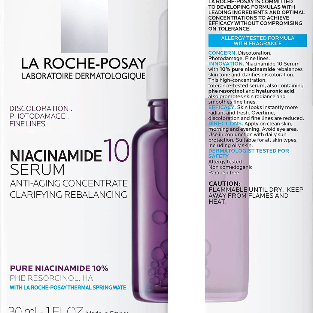 لاروش بوساي سيروم النياسيناميد النقي 10 للبقع الداكنة / مضاد للآلام 30 مل