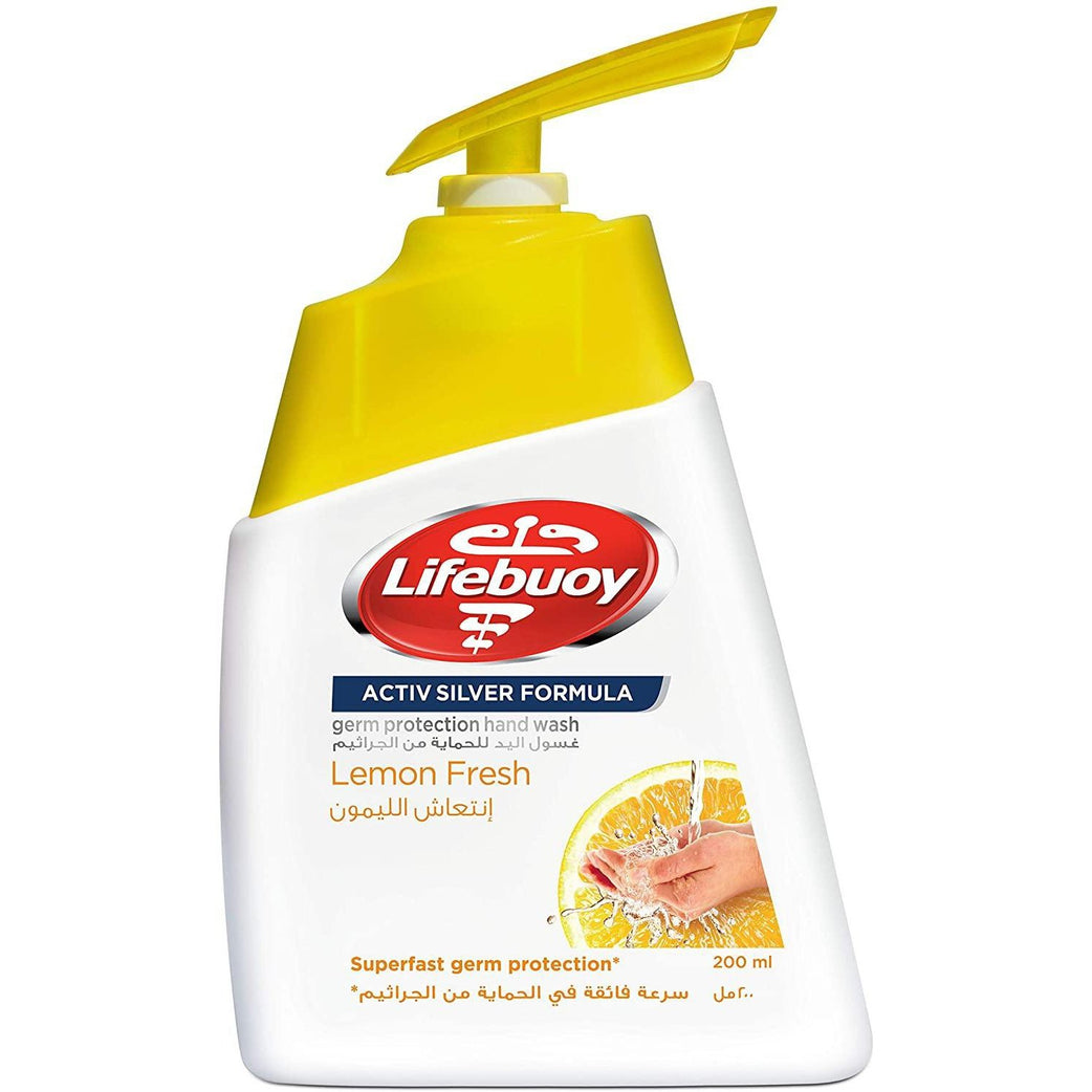 Lifebuoy Anti Bacterial Hand Wash Lemon Fresh, 200ml - Med7 Online