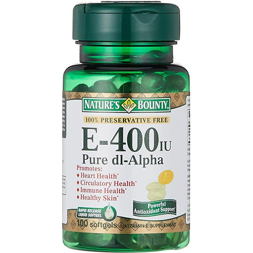 Natures Bounty E-400 Iu 100 Softgels - Med7 Online