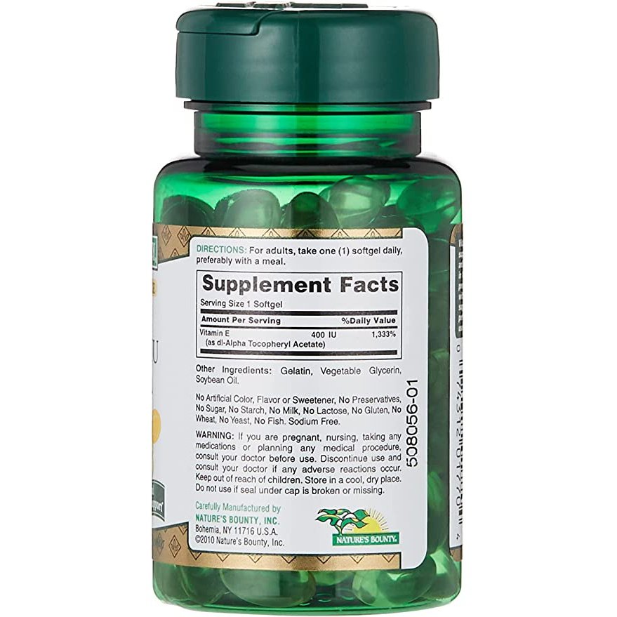 Natures Bounty E-400 Iu 100 Softgels - Med7 Online