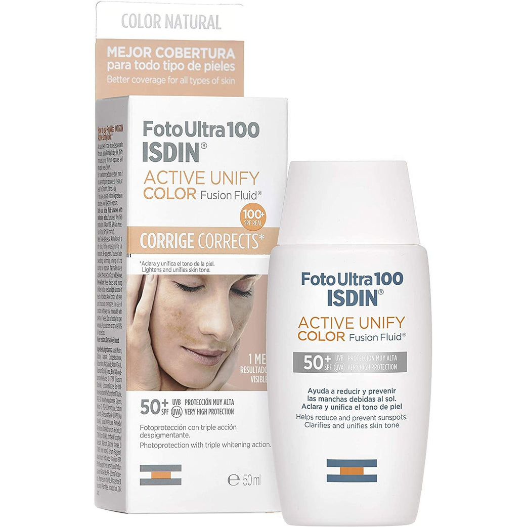 ISDIN FotoUltra 100 Active Unify Fusion Fluid Color 50 ml, - Med7 Online
