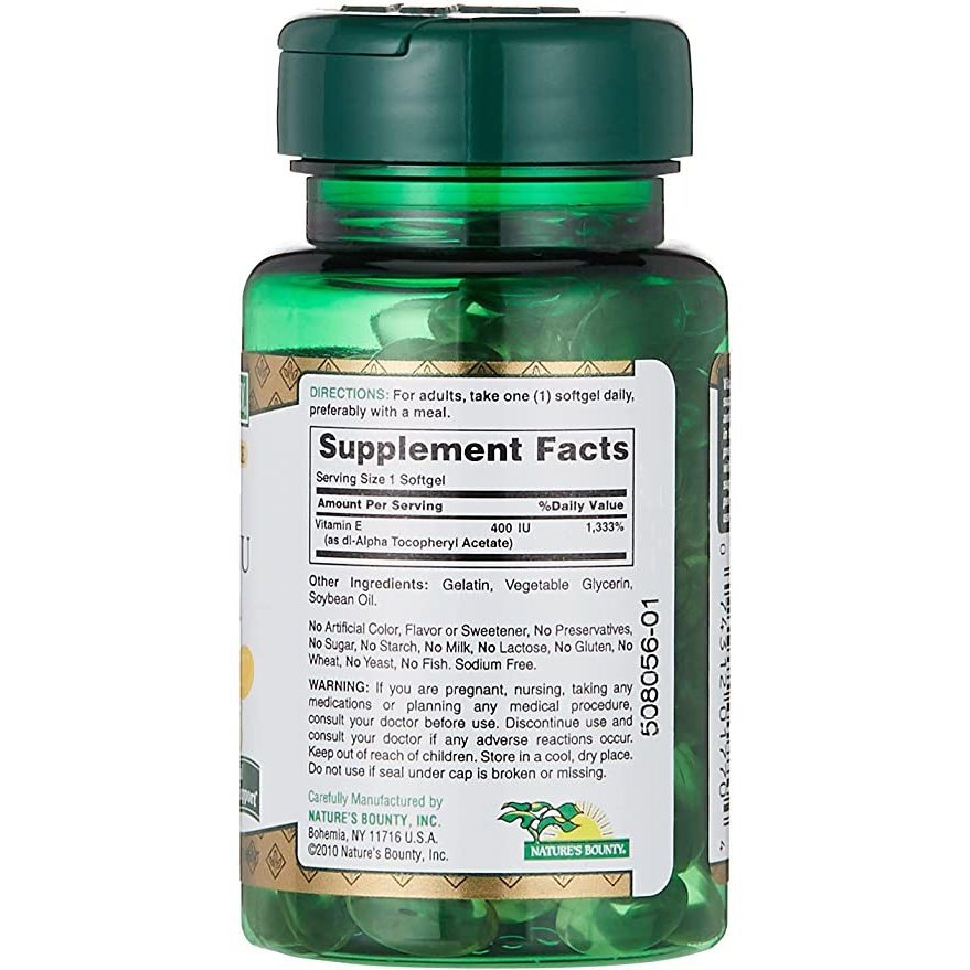 Natures Bounty E-400 Iu 100 Softgels - Med7 Online