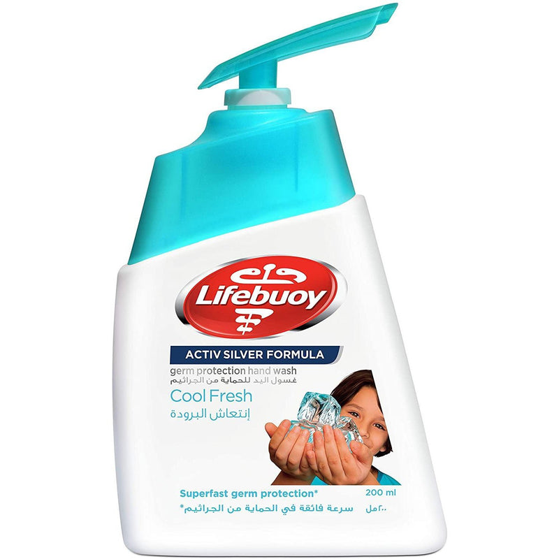 Lifebuoy Anti Bacterial Hand Wash Cool Fresh, 200ml - Med7 Online