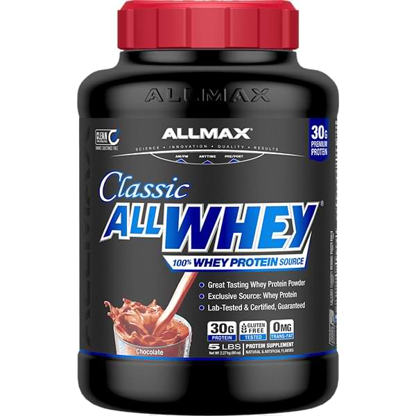 ALLMAX CLASSIC ALLWHEY: 100% WHEY PROTEIN SOURCE - 5LB