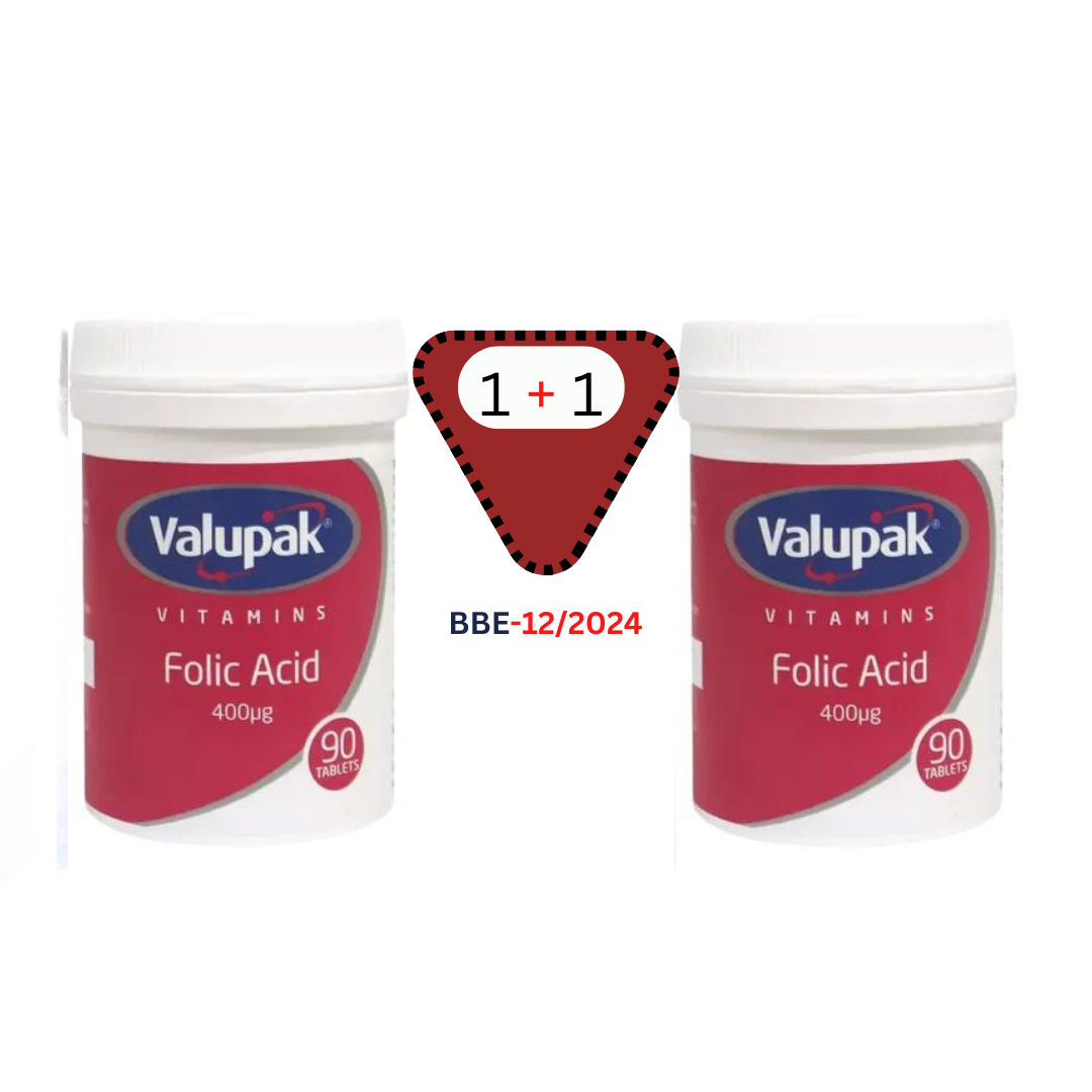 VALUPAK  Folic Acid x 90's 1+1 Offer