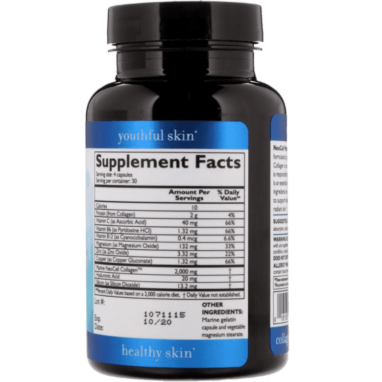 Neocell Collagen Fish + Ha 120 Caps, Dietary Supplement - Med7 Online