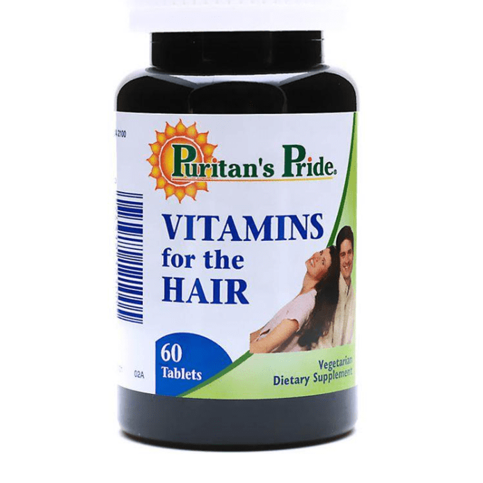 Puritan's Pride Vitamin for Hair tablets 60's - Med7 Online