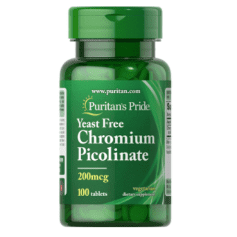 Puritan's Pride Chromium Picolinate 200 mcg Yeast Free 100s - Med7 Online