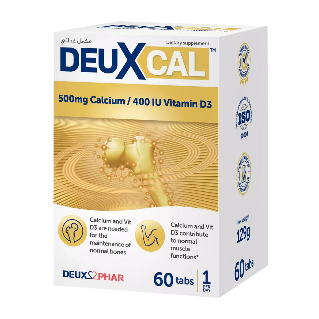 DEUXCAL by Deuxphar (Calcium 500mg)(DEUXCAL500/400IU).