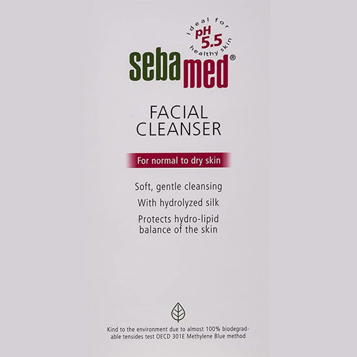 sebamed facial cleanser for normal to dry skin