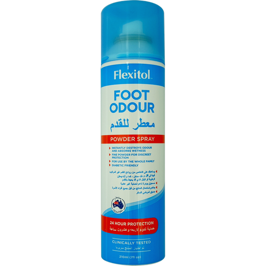 Flexitol Foot Odour Powder Spray 210ml - Med7 Online