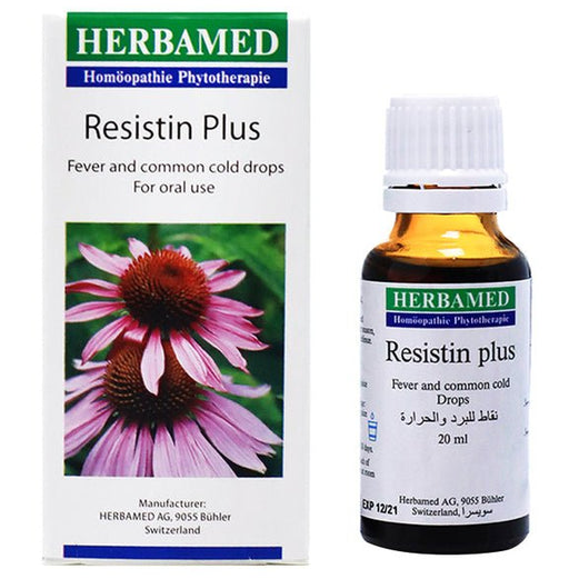 Herbamed Resistin Plus Oral Drops 50ml herbal wellness drops in bottle for daily seasonal support