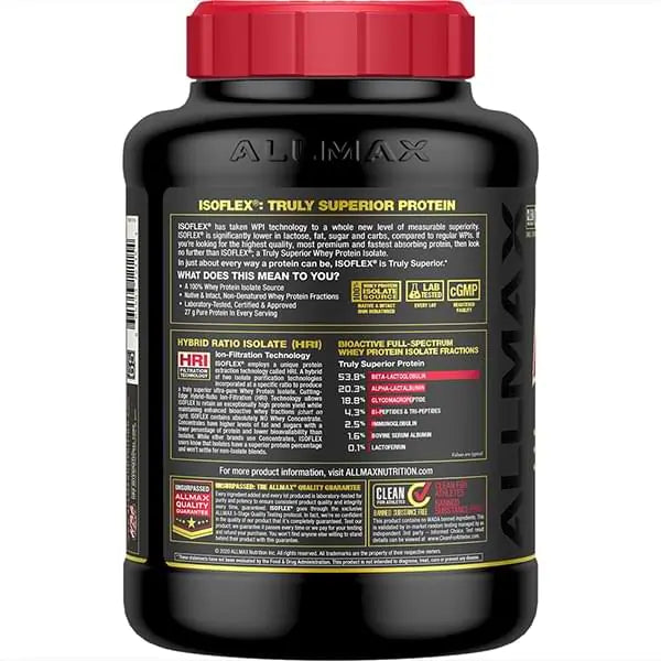 ALLMAX ISOFLEX: WHEY ISOLATE PROTEIN POWDER 5LB