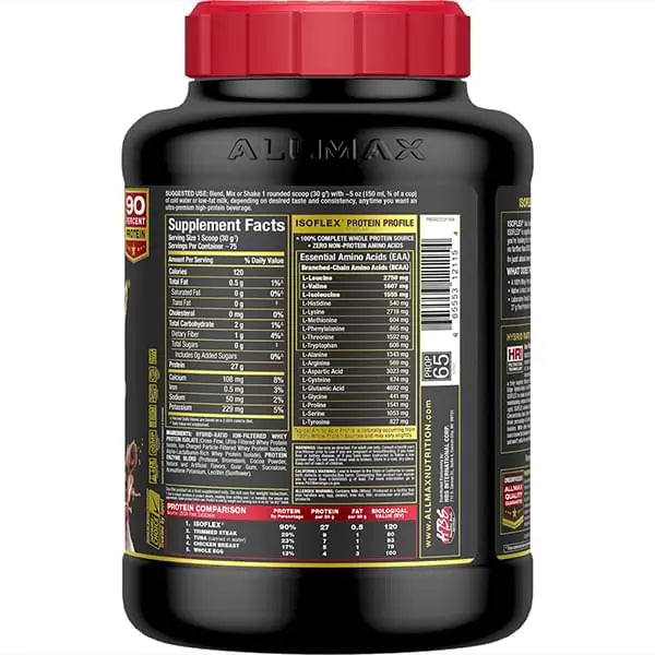 Shop ALLMAX ISOFLEX WHEY ISOLATE PROTEIN POWDER 2LBs Online from Med7