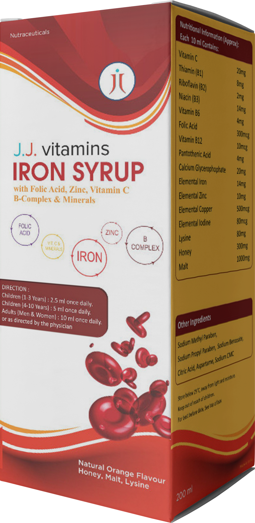 J.J. Vitamins IRON SYRUP