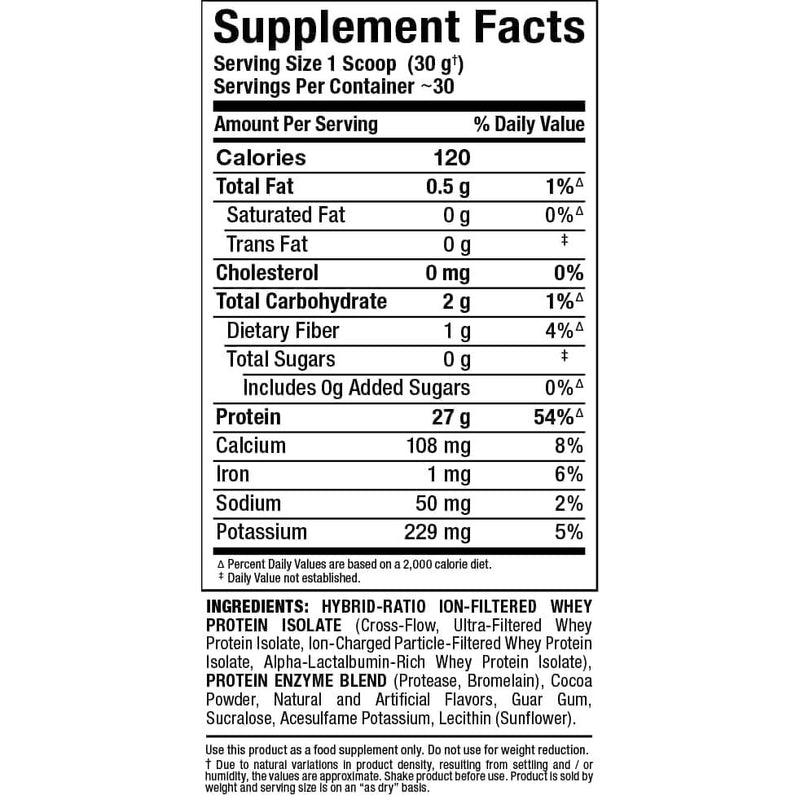 ALLMAX ISOFLEX: WHEY ISOLATE PROTEIN POWDER 5LB