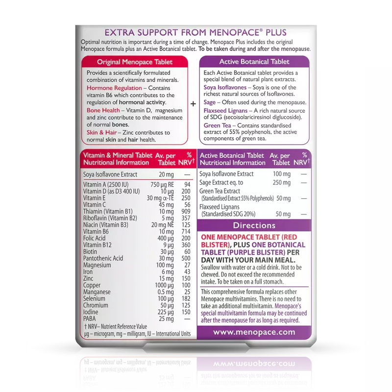 VITABIOTICS Menopace Plus - Med7 Online